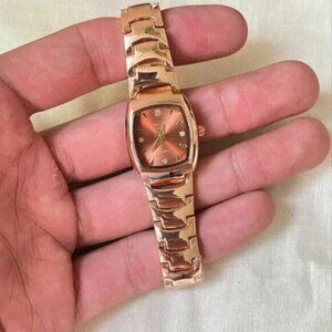 2000s vintage style square rust red stainless steel quartz oruss luxury …
